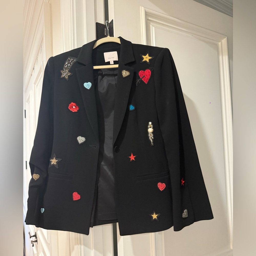 Cinq à Sept Classic Black Jacket